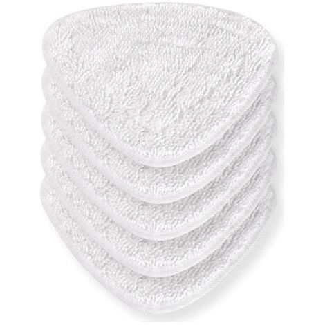 6er-Pack Ersatzbezüge für Vileda Dampfreiniger, Dampf für Vileda Superfeine Fasertücher – langlebig und perfekte Passform – waschbar – wiederverwendbar (weiß) (1/4)