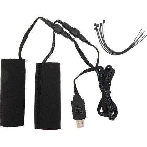 Protection de guidon chauffante moto 5V universelle, 6 niveaux de température, fonction mémoire, alimentation USB, fixation scratch (1/5)