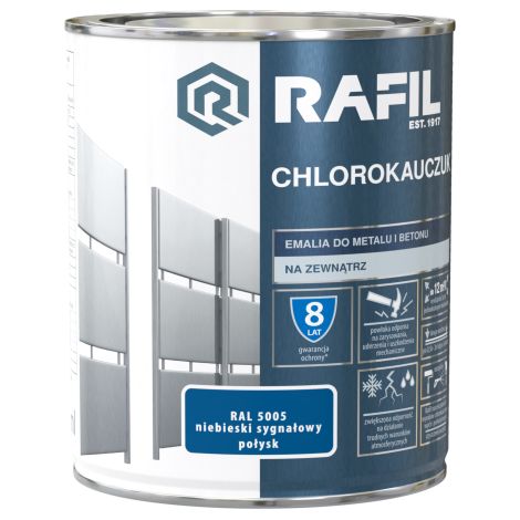 Rafil Chlorokauczuk bleu signal brillant RAL5005 0,75 L (1/2)