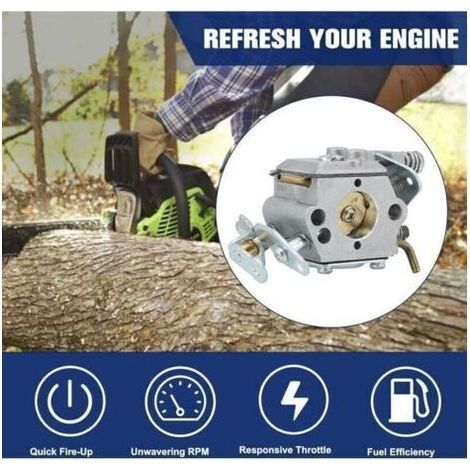 BARKBUSTERS Kit de Carburateur pour 350 351 McCulloch Mac 333 335 338 435 436 438 440 441 442 444 Walbro WT-622 Accessoires de rparation Kits Trimmer et Tuyau Bougie d\\\\'allumage (1/3)