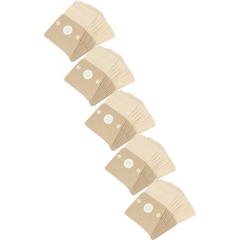 vhbw 50x Vacuum Cleaner Bag compatible with Rowenta Soam, Neo Vacuum Cleaner, 22.5 cm x 16.5 cm, Sand-Coloured (1/5)