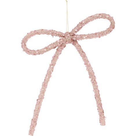 SDN PLF LAZO BLANCO ROSA 28CM - Feeric lights & christmas (1/3)