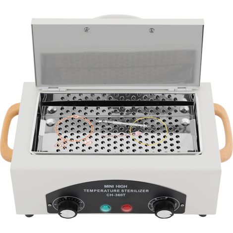 Metall-Werkzeug-Reinigungsbox,Hochtemperatur-Maniküre-Werkzeug-Reinigungsmaschine, Metall-Werkzeug-Reinigungsbox für SPA-Salons und Barbershops