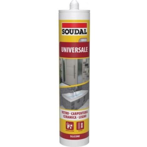 silicone universale soudal 280 ml - grigio (1/4)