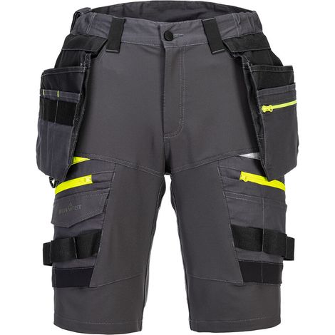 Bermuda Holster Abnehmbar Dx4 - Größe 28 - Metallgrau - Portwest
