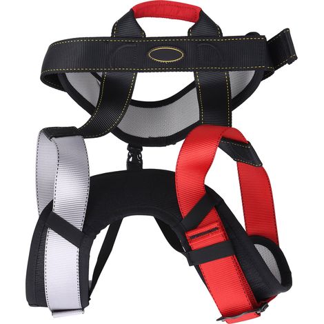 Harnais de sécurité pour escalade extérieure avec protection lombaire et ceinture haute altitude (1/5)
