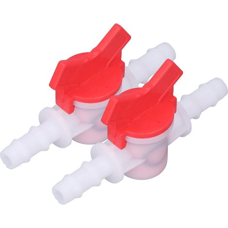 2-Piece Universal Stop Valve for Drip Irrigation Pipe Connections in Vegetable Gardens, Plantations (10mm) (1/5)