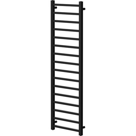 Colore Blaine Matt Black 1600mm x 500mm Straight Heated Towel Rail (1/5)