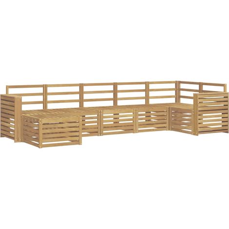 Outdoor Sofa Set 7 pcs White vidaXL (1/5)