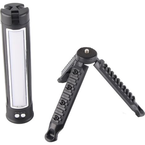 Dreiseitige, faltbare LED-Arbeitsleuchte mit Stativ und USB-Ladeanschluss, Campingleuchte für die Outdoor-Fotografie (1/5)