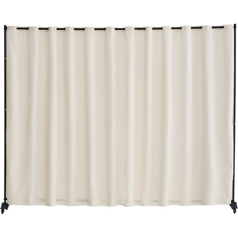 Vevor – Paravent de séparation en tissu 308,5x245,5 cm – Cloison mobile avec roulettes – Protection vie privée imperméable – Pour bureaux et chambres