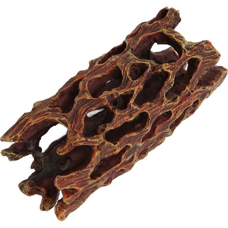 Tronc d'arbre creux décoratif en résine, imitation grotte, pour aquarium, serpents et lézards. (1/5)