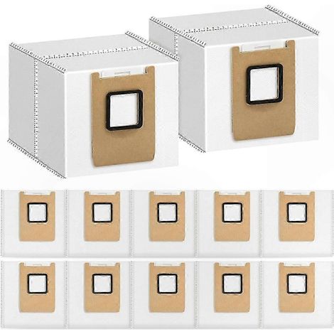 12er-Pack Staubbeutel für Omni-Roboterstaubsauger E28 und E25, Ersatzbeutel mit großem Fassungsvermögen (1/5)