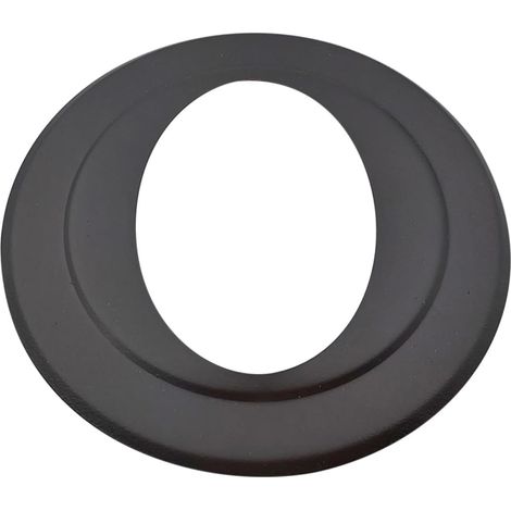 1 Rosace Elliptique, Acier Inoxydable Noir, Diamètre 80 Mm, Pour Conduit De Fumée Inclinaison 45°, Chauffage Et Chaudière