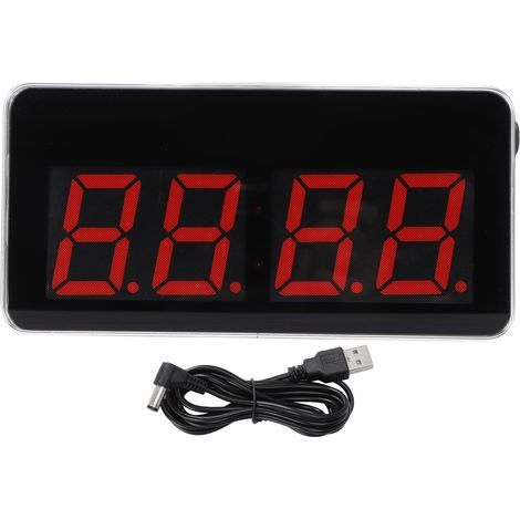 Moderne digitale LED-Uhr, USB-betrieben, für Zuhause, Wohnzimmer, Küche, Büro, DC5V-Stecker, EU 110–220V (1/5)