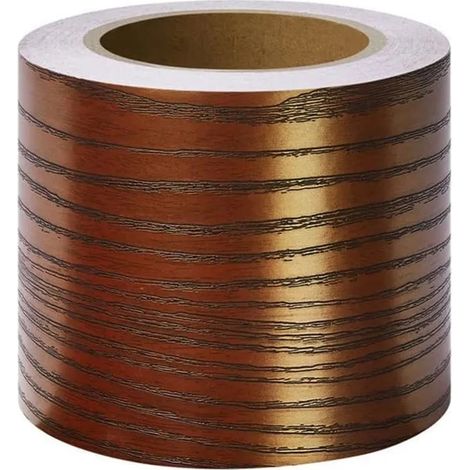 Frises autocollantes décoratives, bordure de papier peint. Frise murale adhésive pour cuisine, s - Bois de Santal Rouge 10cm X 500cm (1/5)