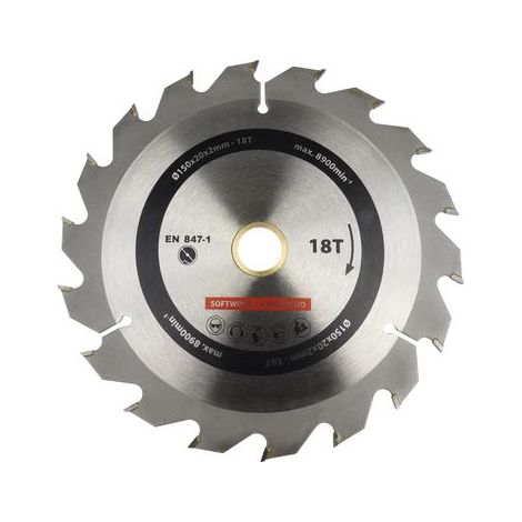 Lame de scie circulaire 150x20 mm 18T - Par pièce (1/5)