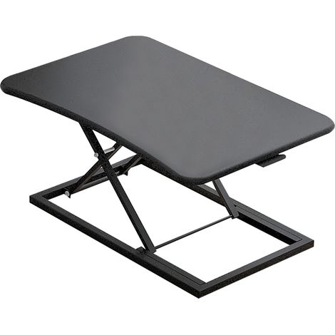 Table élévatrice ordinateur debout 7 vitesses, bureau pliable pour PC, cadre ajustable noir, table de travail mobile (1/5)
