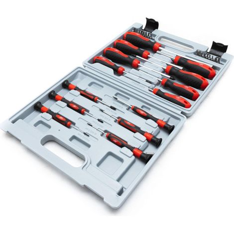TrendLine Schraubendreher Set inkl. Bits Schraubenzieher 31-teilig im Koffer (1/3)