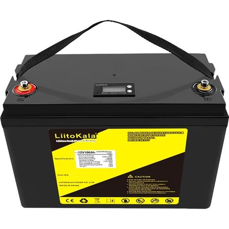 Batterie, 12,8V, capacité de 100Ah, 12.8V100Ah(LCD) (1/2)