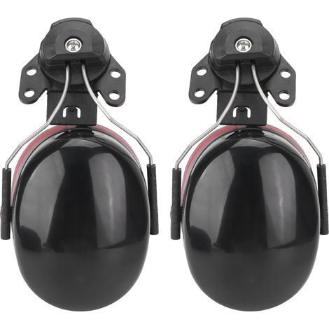 Casque de sécurité anti-bruit avec cache-oreilles réducteur de bruit, protection auditive insonorisante, serre-tête détachable pour chantier. (1/5)
