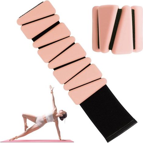 Verstellbare Silikon-Handgelenkgewichte – Yoga und Pilates – Unisex – 2er-Set (1/5)