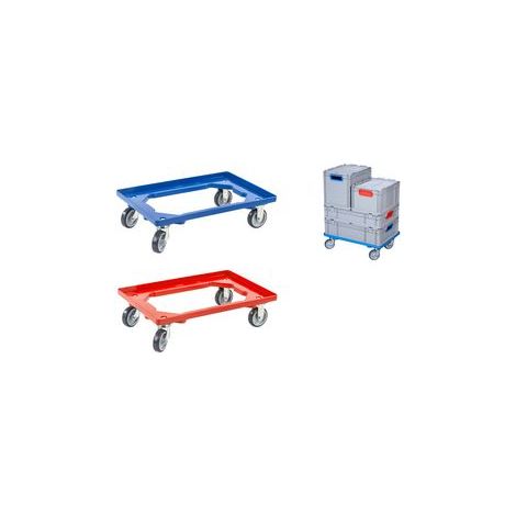 Allit Transportroller ProfiPlus EuroRoll OS 600, blau Rahmen aus stabilem Kunststoff, 4 Lenkrollen, - 1 Stück (456856)