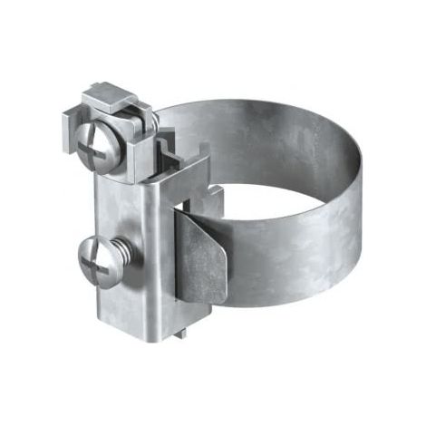 OBO Bettermann Abrazadera de puesta a tierra de banda 8-22mm Latón niquelado, 5057507