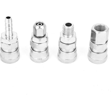 Kit de 8 raccords pneumatiques rapides de type C 1/4" (1/5)