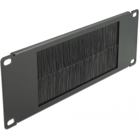 Delock Tira de Cepillo de Manejo de Cables de 10 2U en negro