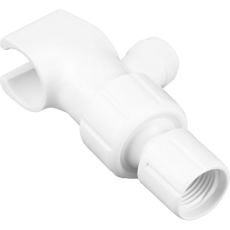 Universeller weißer Duschumsteller, verstellbare Handbrausehalterung, Adapter, Badezimmerzubehör (1/5)