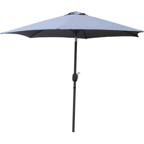 Ombrellone  grigio dritto rotondo 2,5 x 2,5 m COME