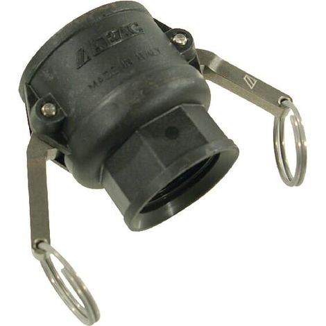 Camlock Tipo D 1.1/2" rosca hembra 1.1/4" polipropileno ARAG 18106D5