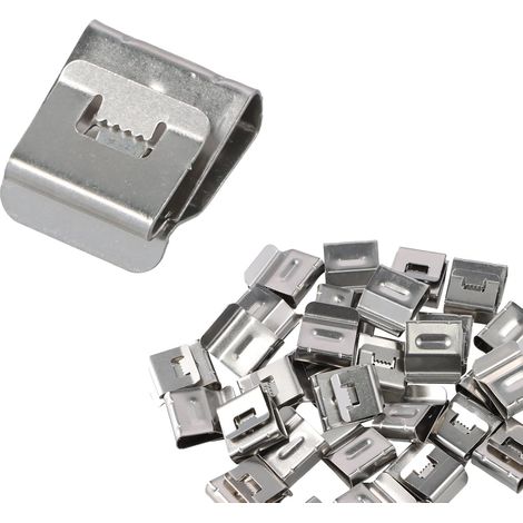 30 Pièces Clips de Câble Photovoltaïque en Acier Inoxydable, Clips de Panneau Solaire pour Serrage de Fil de Cadre de Remorque Gestion Cordon Électrique avec Installation Facile (1/5)