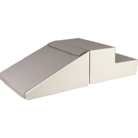 Mini toboggan en mousse - hauteur 25 cm - crème (1/2)