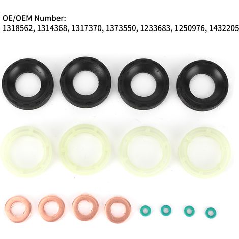 O-Ring-Dichtungssatz für Diesel-Einspritzdüsen für Peugeot Citroën Ford Volvo 1314368 (1/5)