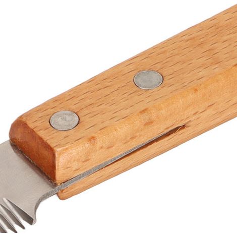 Couteau à dénuder pour chien, manche en bois, élimine les poils flottants, outil de toilettage professionnel confortable pour animaux de compagnie, pour chiens, chats, chevaux