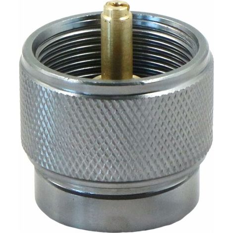 Petit Connecteur Gaz Extérieure Poêle - Adaptateur de Bouteille de Gaz de Camping Conversion Tête De Buse Rechaud de Cartouche de Vanne pour cuisinière à gaz, Réchaud de Camping (1/4)