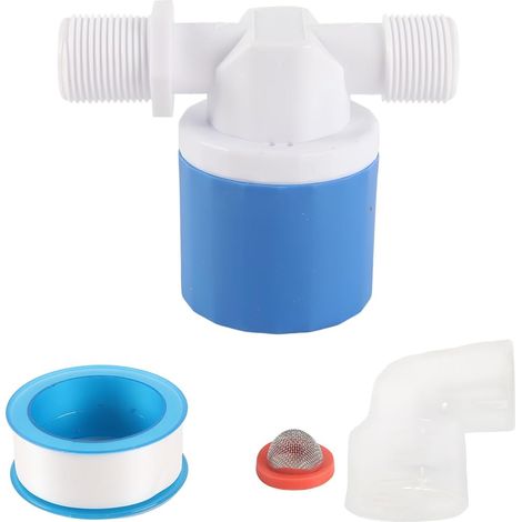 Robinet flotteur automatique 1/2" Entrée latérale Régulateur de niveau d'eau Dispositif de remplissage automatique et vanne de régulation d'arrêt de type intérieur pour réservoir d'eau Aquarium (1/5)