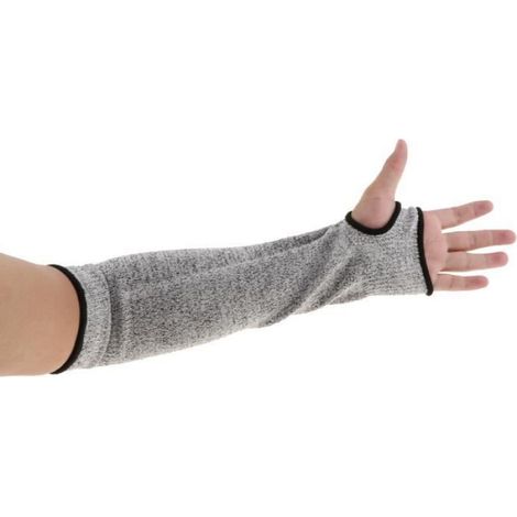 Manchon Anti-coupure - Niveau 5 HPPE - Pour Industrie Automobile et Construction - 36 cm - Gris - Unité (1/4)