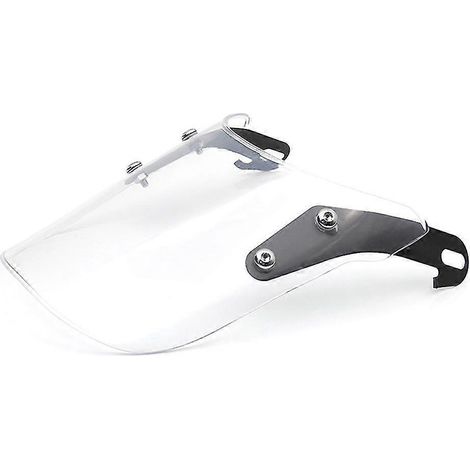Déflecteur de vent noir/transparent pour motos sportives compactes et rétro, compatible avec phares de 4 à 7 pouces, universel pour Yamaha et Harley-Davidson. (1/5)