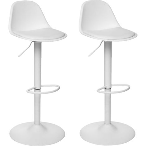 Lot de 2 chaises de bar ajustables en hauteur avec coussin AIKO (1/5)