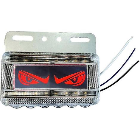 Feux de position latéraux à LED pour camions, 12-24 V, rouge. (1/5)