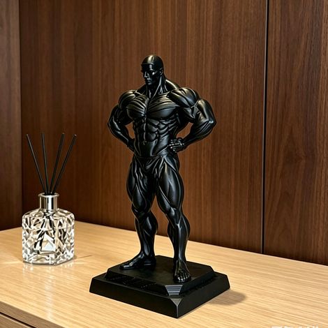 New Bodybuilder 3D Printed Bodybuilder Statue Desktop Ornament/Home Decor (1/4)