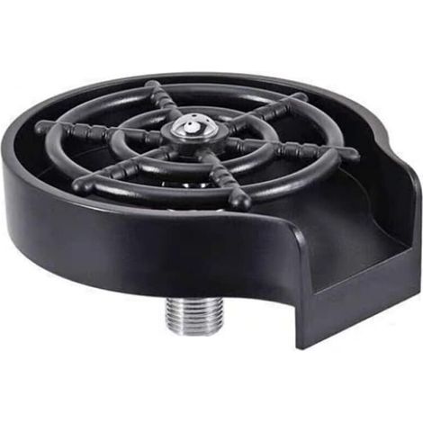 ALLIANDISLave-verres automatique, nettoyage multi-angles, peu encombrant, idéal pour les bars, restaurants, habitations et autres établissements. En acier inoxydable noir. (1/4)