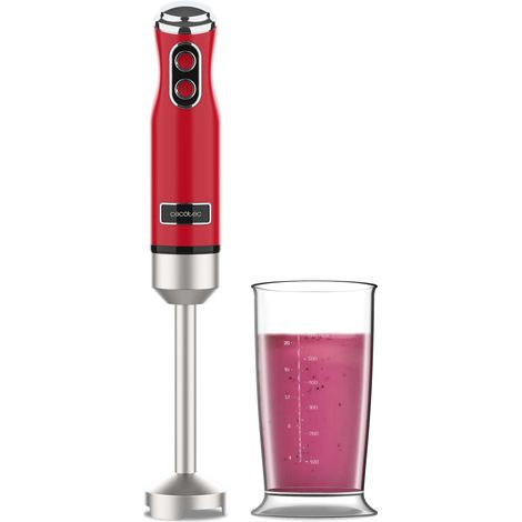 Cecotec Batidora de mano Power RetroRed 1200MAX