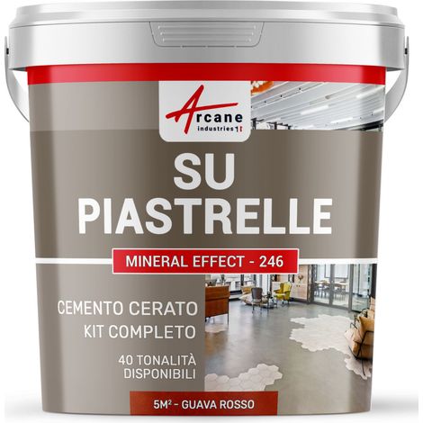 Microcemento su piastrelle - 5 m² (in 2 strati) Guava Rossa - ARCANE INDUSTRIES
