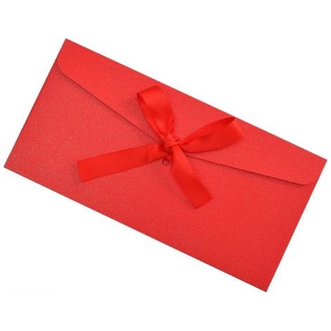 Set mit 10 rustikalen, farbenfrohen Umschlägen mit eleganten Seidenschleifen für Hochzeitseinladungen, Geburtstagskarten, Partyankündigungen und (1/5)