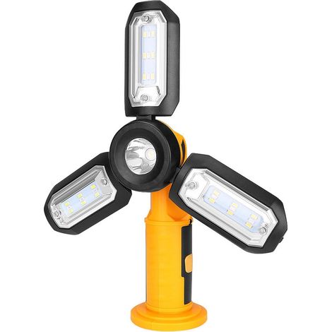 Torche D'inspection LED SMD - Base Magnétique - Rechargeable - Pour Atelier Garage Voiture - 18 LED - 1 Pièce (1/5)