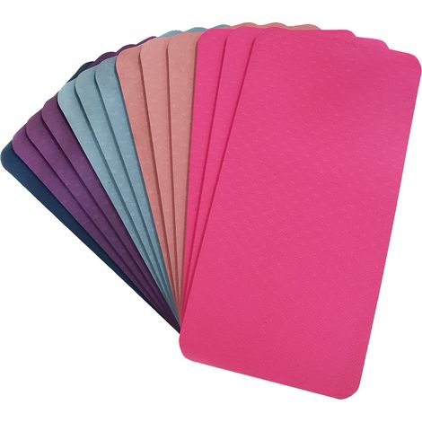 Tapis de yoga en TPE antidérapant, tapis de gymnastique, tapis d'entraînement, tapis de fitness, tapis de sport léger pour le yoga, le pilates et autres activités sportives. (1/5)